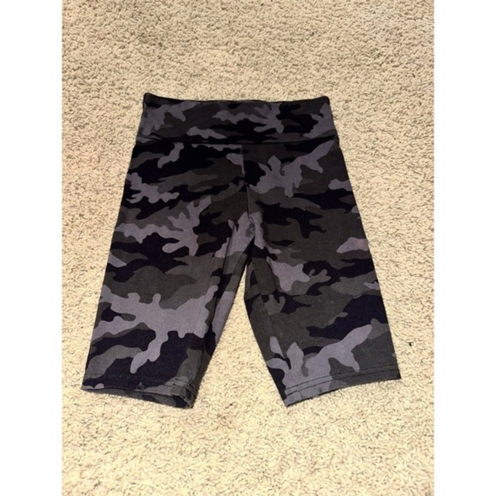 Women's Wild Fable‎ gray & black army camo print biker fitted  shorts size XS